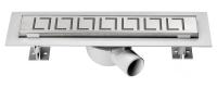 Душевой лоток Optima     Vincea SAY.601.60.P.BLOK 654х125x70 цвет "хром" Решетка BLOK