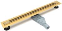 Желоб душевой ESBANO Slim решетка LINE длина 60 см золотой ESTRSLMLINE60SG