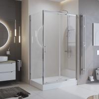 Душевой уголок прямоугольный UNO-195-AH-1-100/80-C-Cr 1000x800x1950 BelBagno