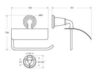 Держатель туалетной бумаги настенный цвет Хром AM-E-3683AW-Cr Art&Max