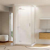 Душевой угол раздвижной прямоугольный RV073R/L-10090-06-C4 1000х900х1950 Цвет профиля Хром Стекло Дождь Veconi