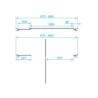 Душевая дверь RGW PA-02 NEW  70*185 41080207-11 профиль Хром стекло Прозрачное 6 мм RGW