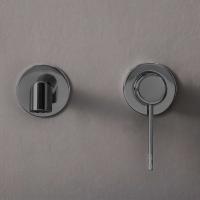 Смеситель для раковины встраиваемый однорычажный VBFW-1D1GM цвет вороненая сталь Vincea