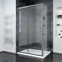 Душевой угол раздвижной прямоугольный RV055GM-14080-01-C8 1400х800х1950 Цвет профиля Оружейная сталь Стекло Прозрачное Veconi