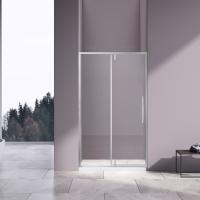 Душевая дверь распашная VDP-4SN110CL 1100x1950 профиль хром стекло прозрачное VINCEA