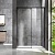 Душевая дверь Lugano VDS-1L130CLB-1, 1300, черный, стекло прозрачное, , шт Vincea