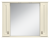 Лувр -105 Зеркало с 2-мя шкафчиками, слоновая кость