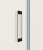Душевая дверь Extra VDP-1E1112CGB 1100/1200х2000 цвет черный стекло тонированное Vincea