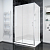 Душевой угол раздвижной прямоугольный RV055M-12080-07-C8 1200х800х1950 Цвет профиля Хром Стекло Матовое Veconi