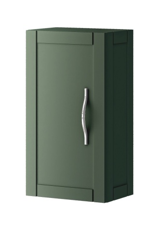 Шкафчик подвесной с одной распашной дверцей, реверсивный TIFFANY 30x20x55 Verde opaco 55333 CEZARES