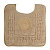 Коврик д/WC 60х60 см., логотип АФИНА, капучино, окантовка золото
